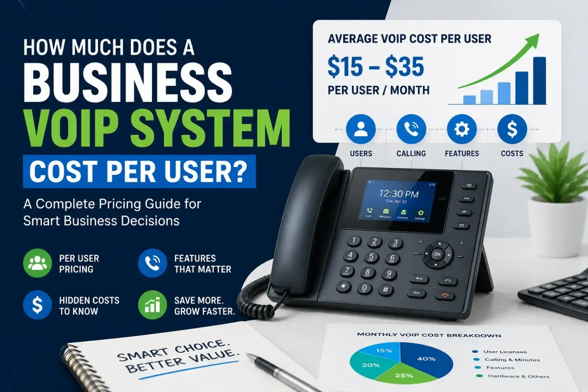 Business VoIP system cost per user and monthly pricing guide