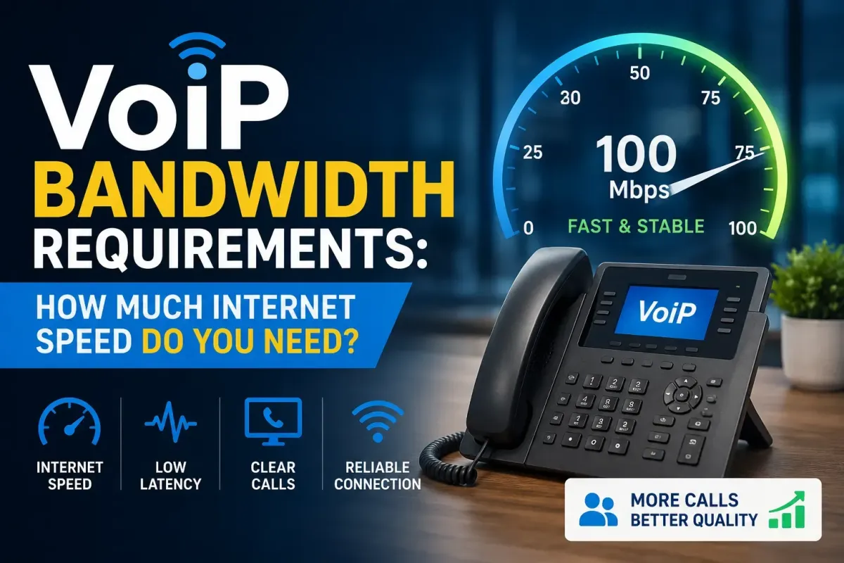 VoIP bandwidth requirements and internet speed for business calls