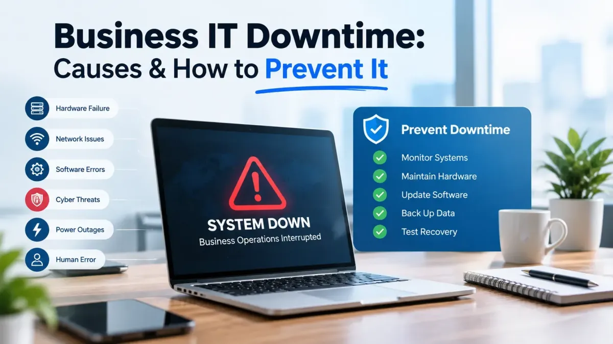 Business IT downtime causes and prevention strategies