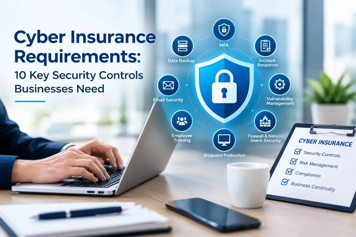 Cyber insurance requirements and essential security controls