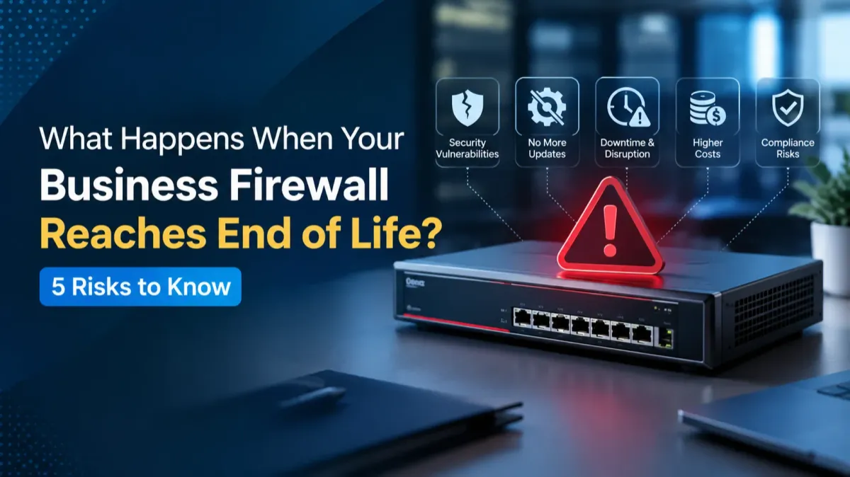 Business firewall reaching end of life with security warning