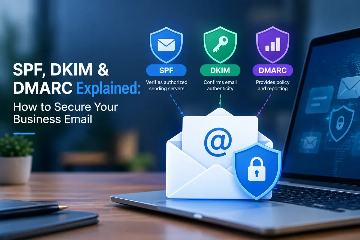 SPF DKIM and DMARC secure business email
