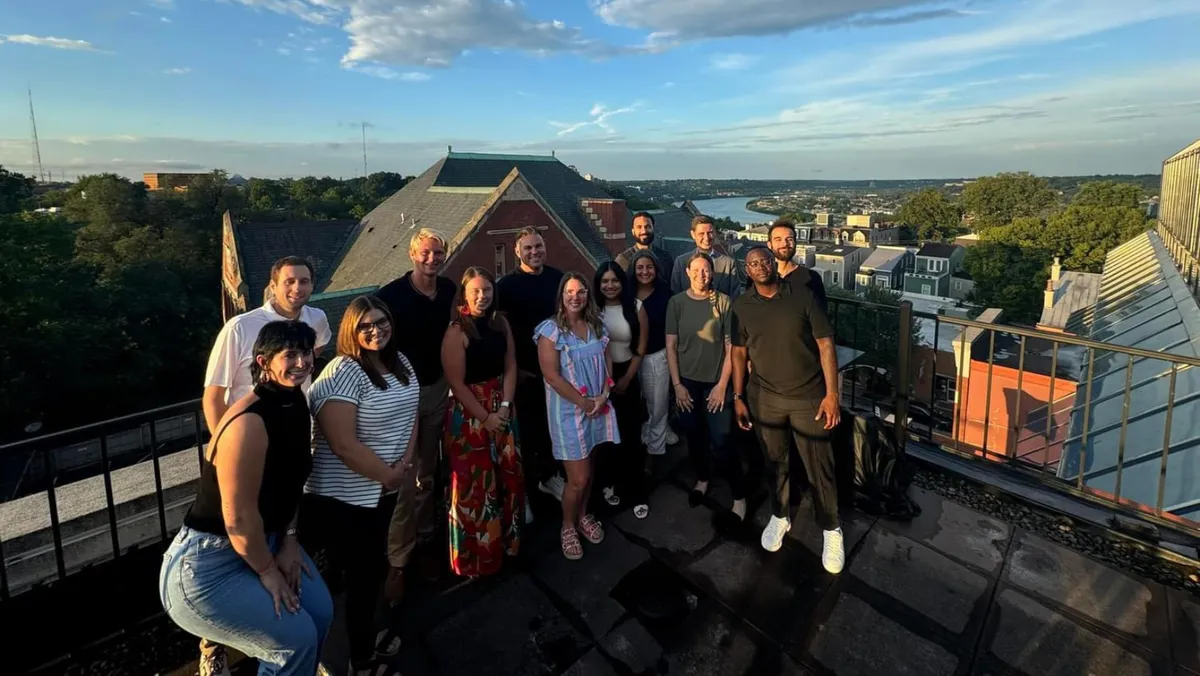NXTGEN agents together at sunset after an event