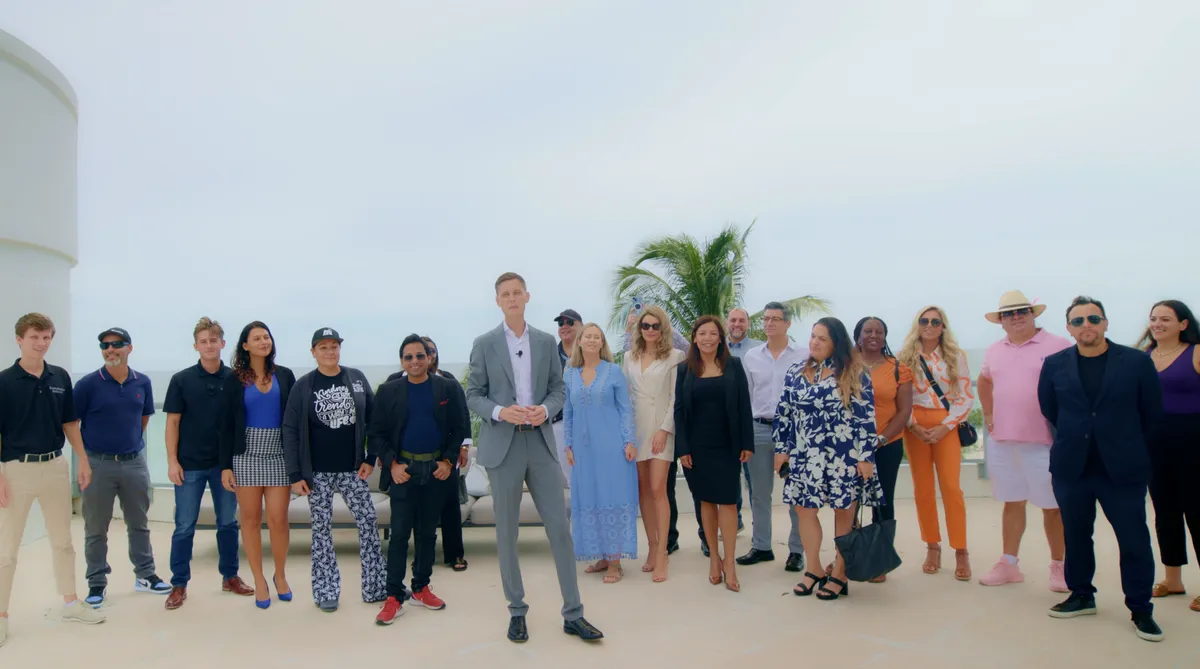NXTGEN agents gathered outside after an event