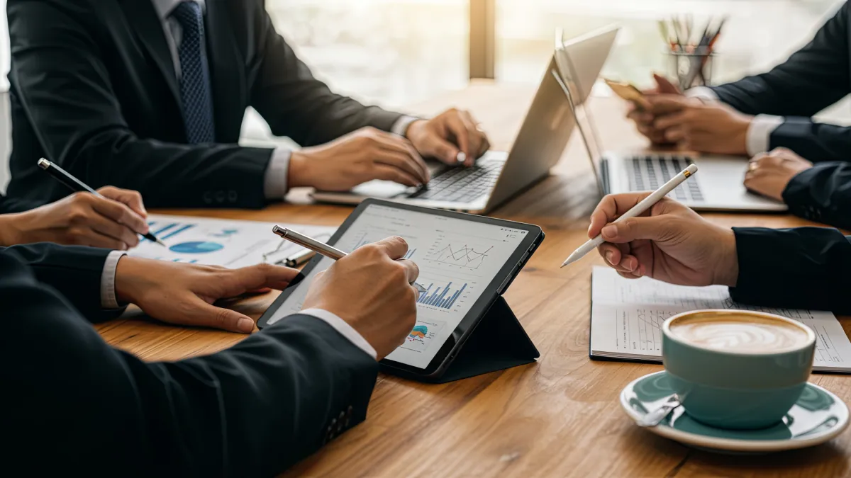 High-resolution image of an aquaponics greenhouse installation in a Latin American rural school, workers installing tanks, seedlings in trays, bright natural light, demonstrating scalable food-security tech in community settings.