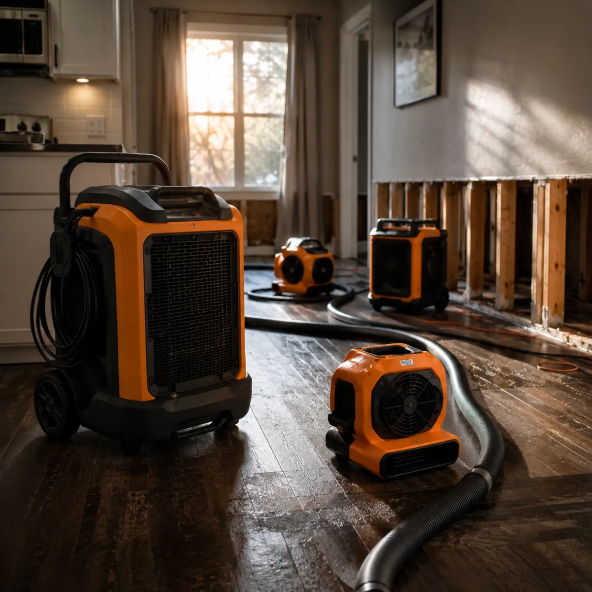 Experienced IICRC certified water damage specialist at work in Murrieta