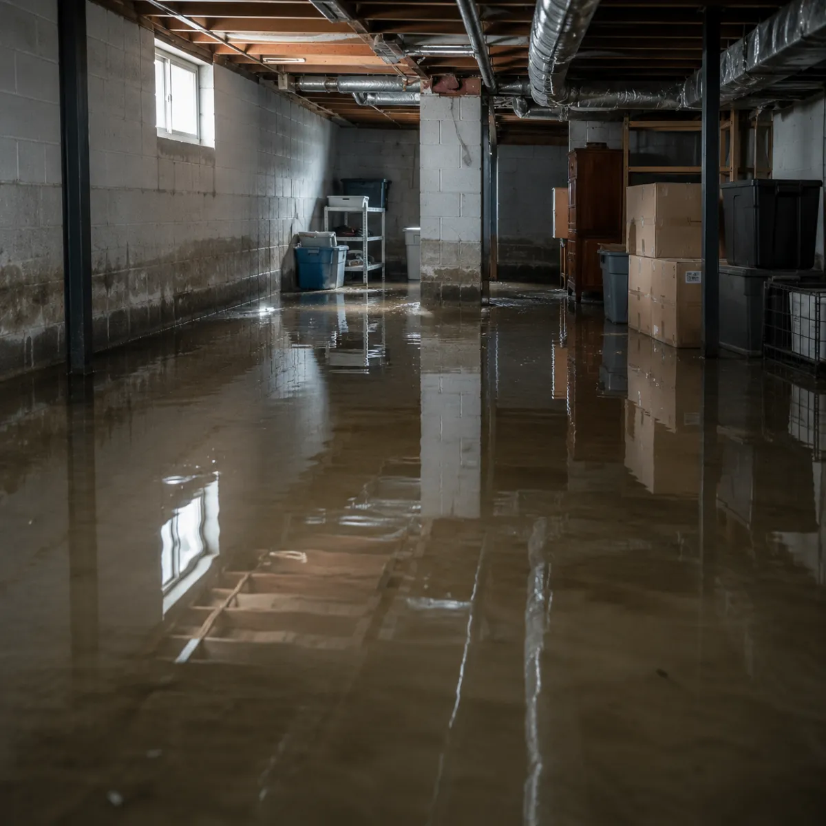 Water damage restoration basement water removal and pump out service in Murrieta CA