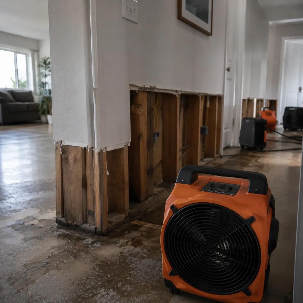 Water damage restoration moisture detection inside walls in Murrieta 