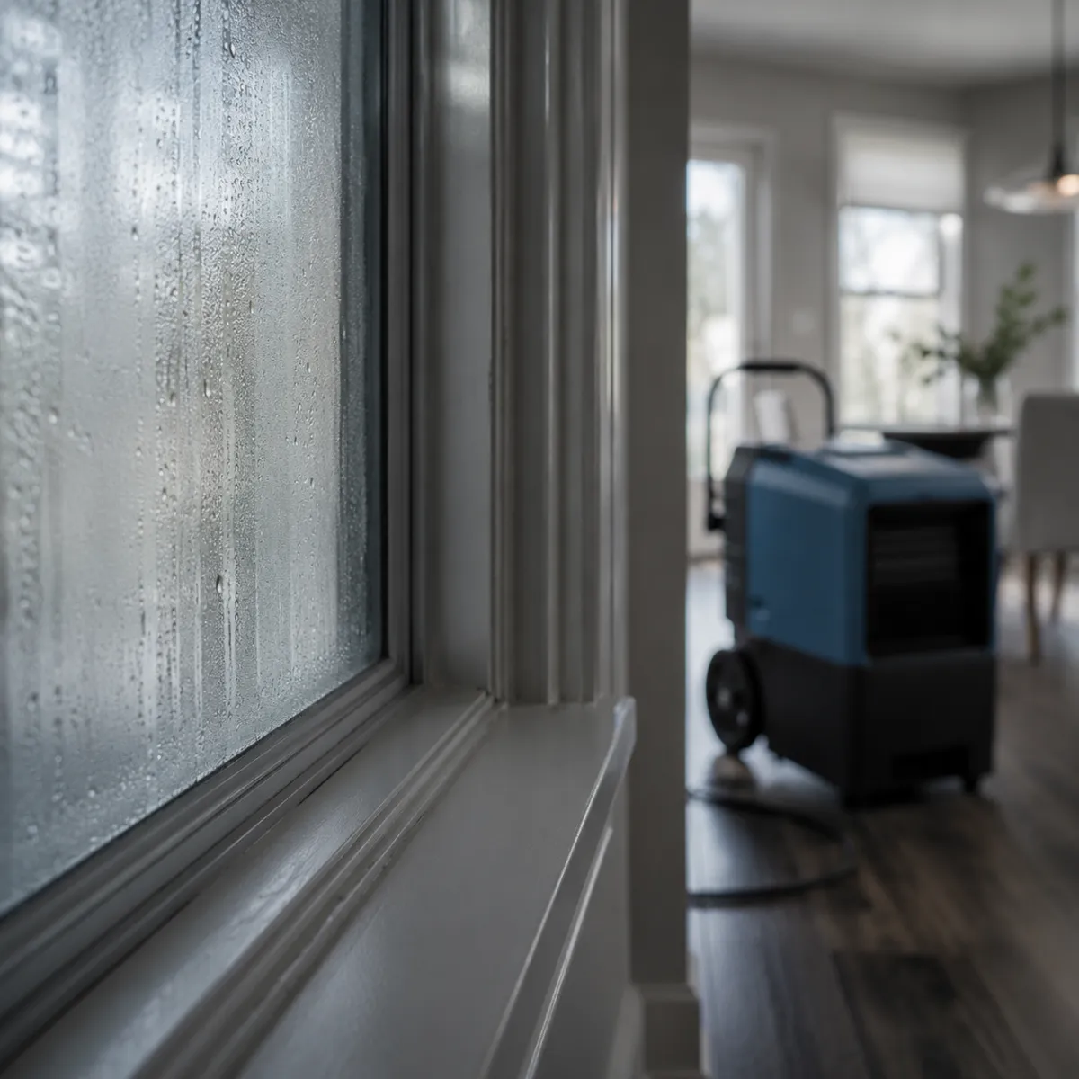 Water damage restoration removing humidity and damp air in Murrieta CA