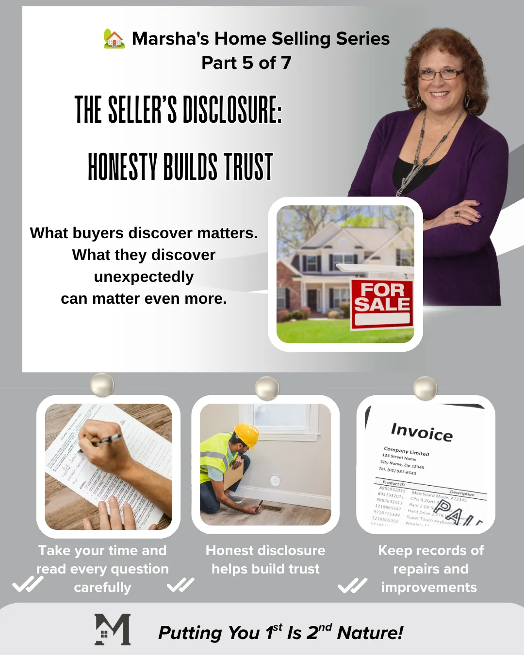 The Seller's Disclosure:: Honesty Builds Trust