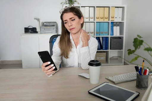 eye strain neck pain