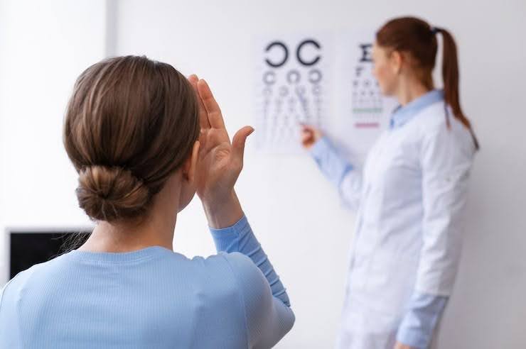 normal medical tests vision problem