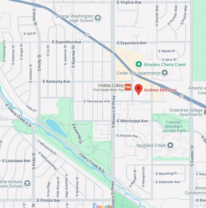 Map address for CO Institute for Contemporary Psychotherapy PLLC