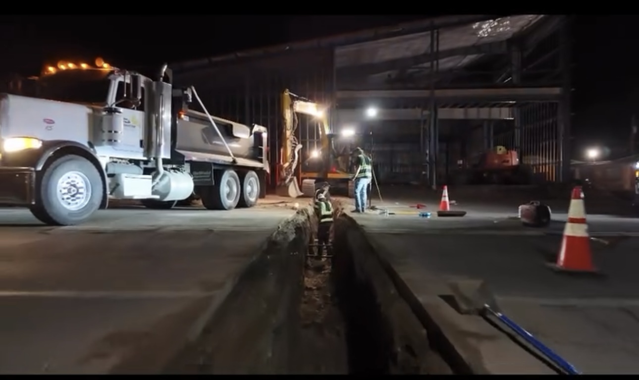 Trenching lake havasu