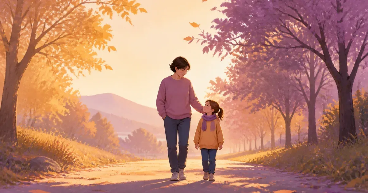 Parent and child walking side by side after school, a parent helping a child who won’t talk about bullying feel safe to open up