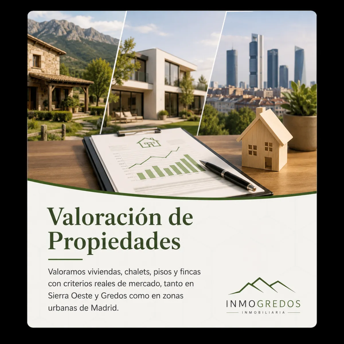 Tarjeta valoración de propiedades InmoGredos