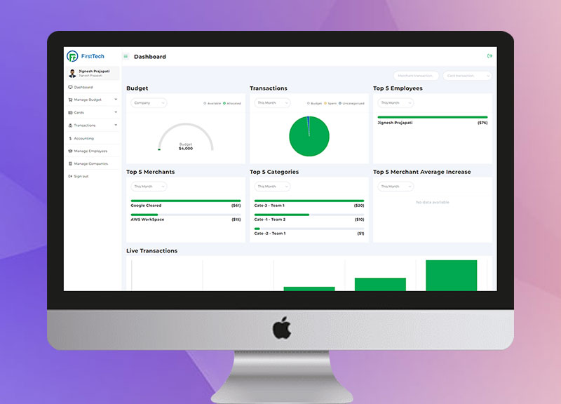 Employee Spending Management Application