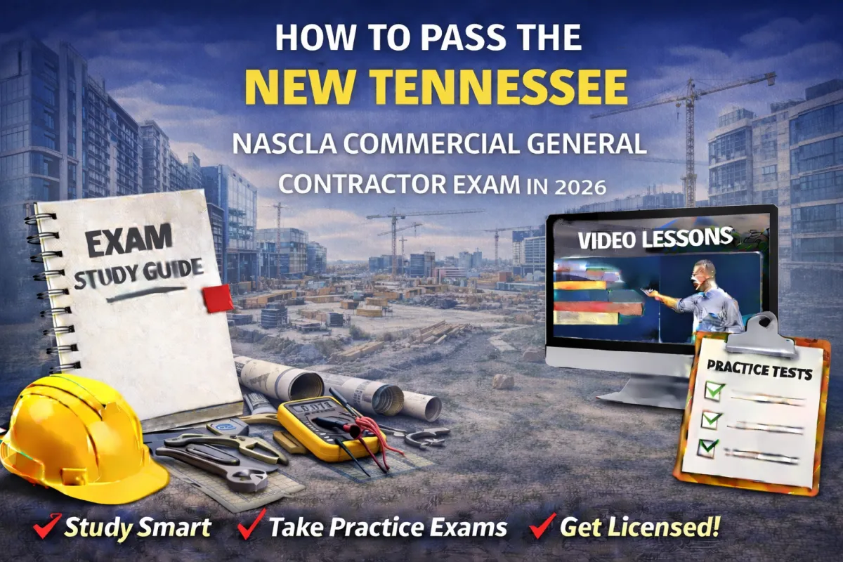 How to Pass Tennessee NASCLA Commercial General Contractor Exam 2026
