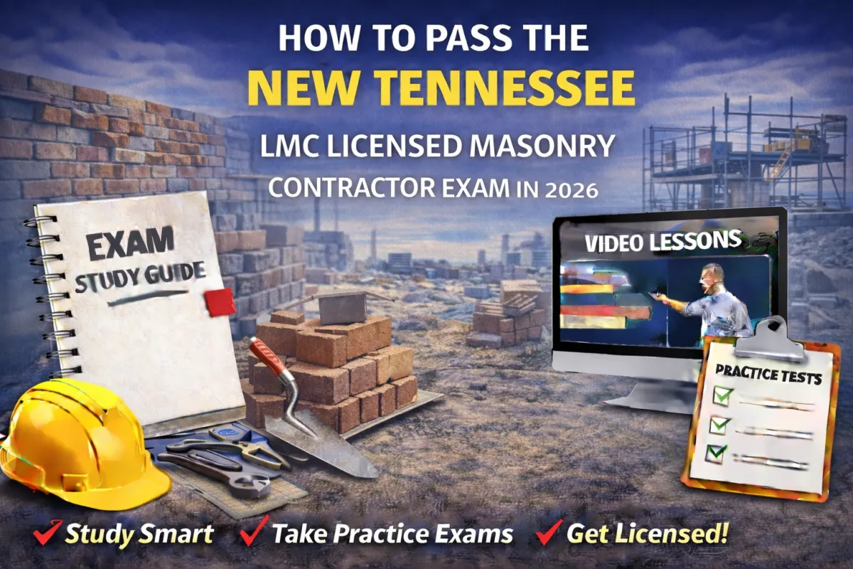 How to Pass Tennessee LMC Masonry Contractor Exam 2026