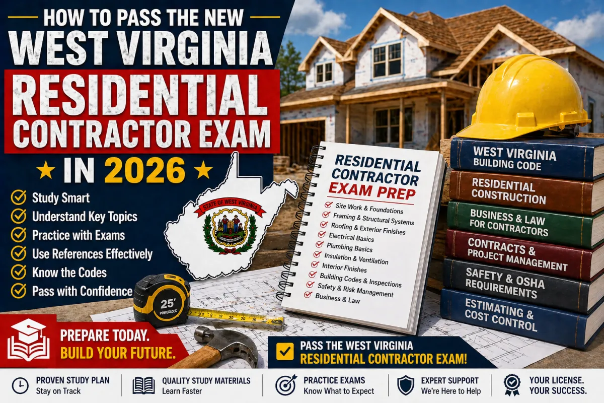 How to Pass the West Virginia Residential Contractor Exam in 2026