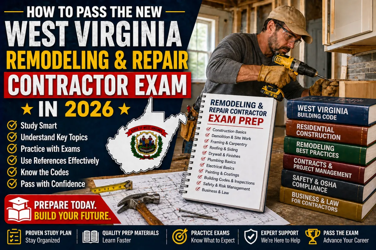 How to Pass the West Virginia Remodeling and Repair Contractor Exam in 2026