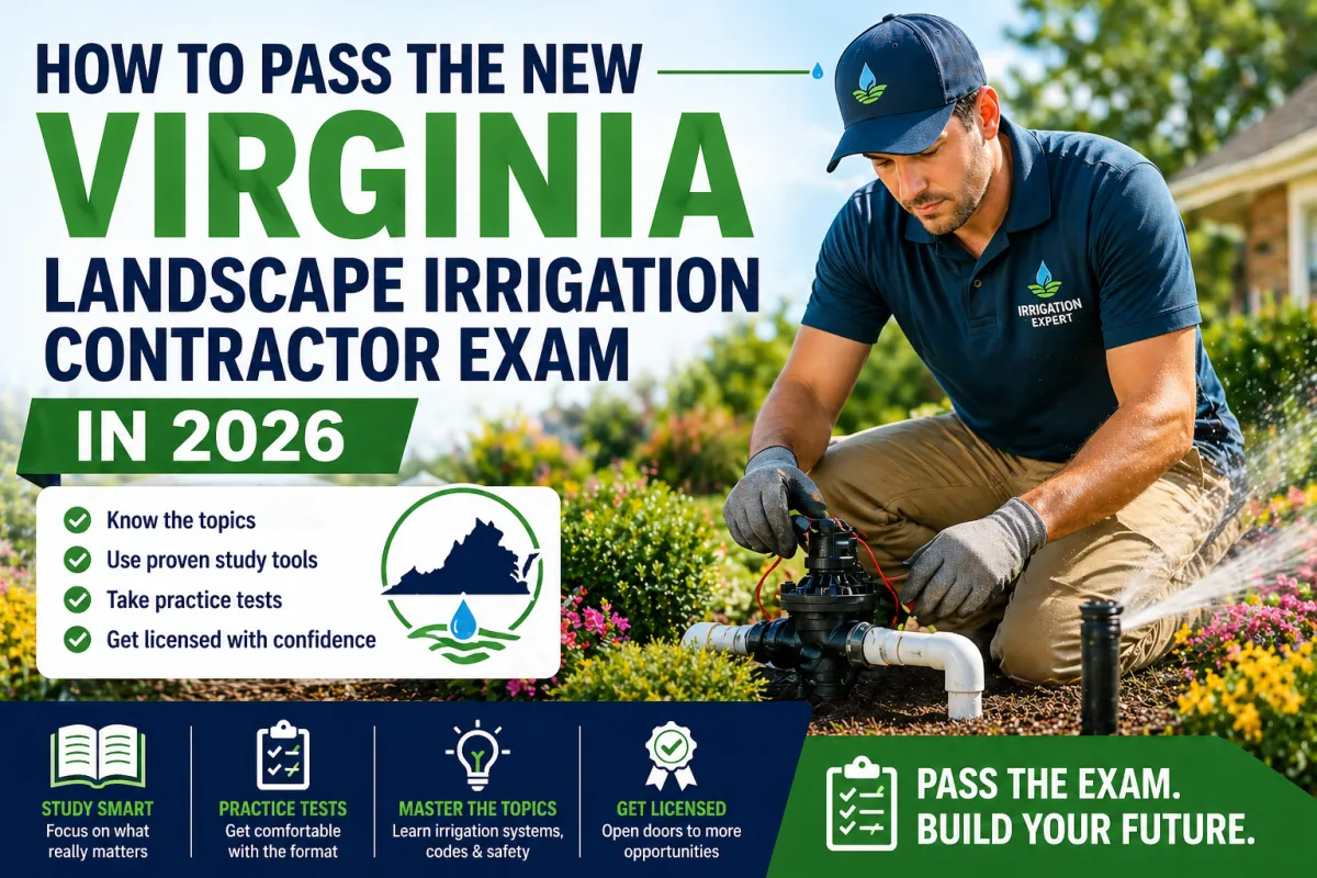 How to Pass the Virginia Landscape Irrigation Contractor Exam in 2026