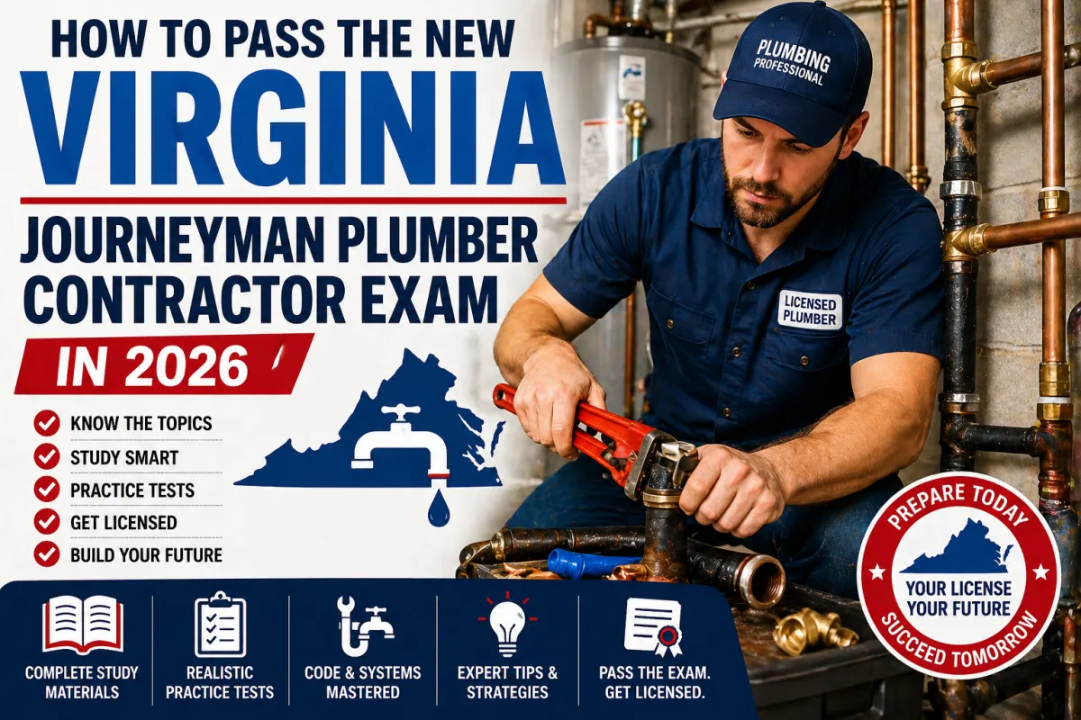  How to Pass the Virginia Journeyman Plumber Contractor Exam in 2026  