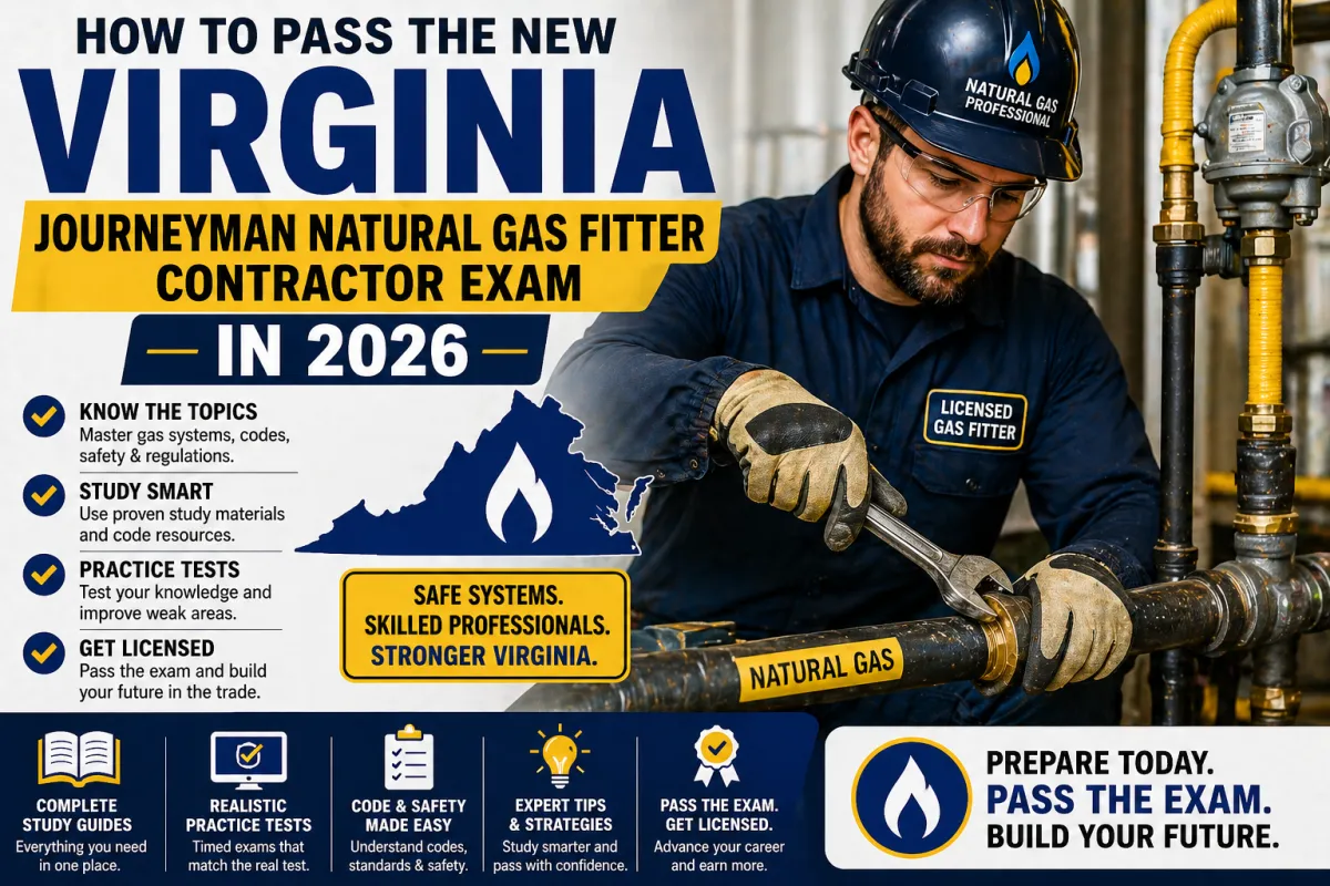 How to Pass the Virginia Journeyman Natural Gas Fitter Contractor Exam in 2026  