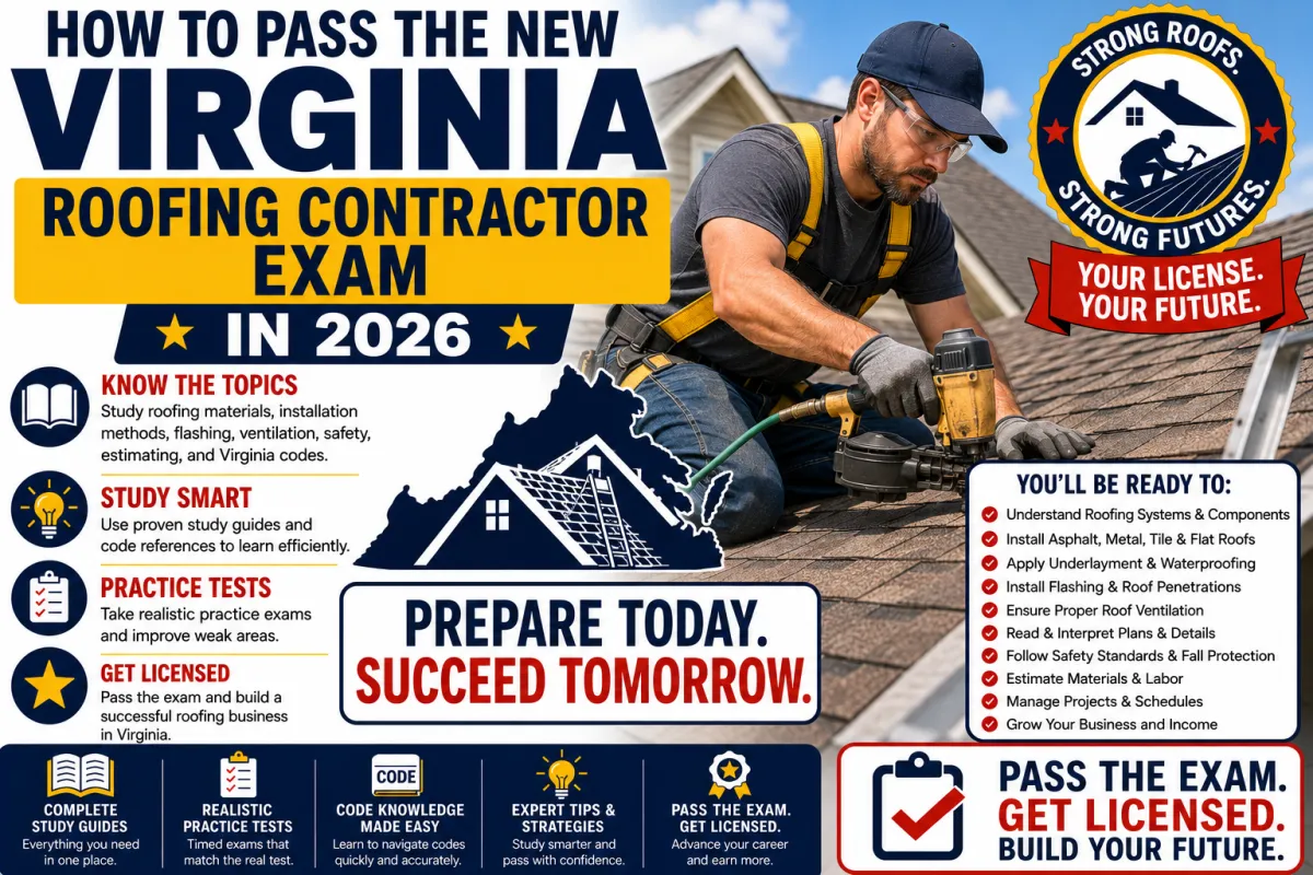 How to Pass the Virginia Roofing Contractor Exam in 2026
