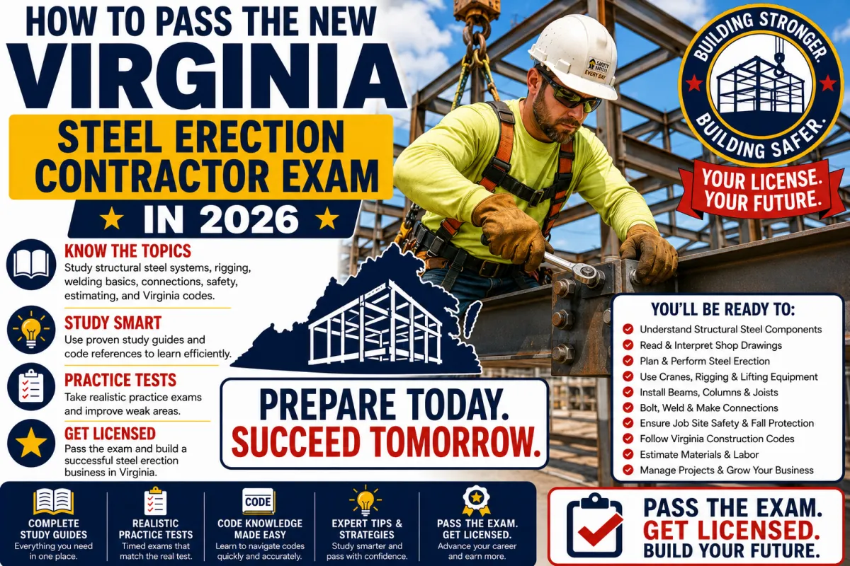 How to Pass the New Virginia Steel Erection Contractor Exam in 2026