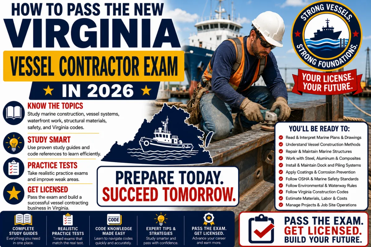 How to Pass the Virginia Vessel Contractor Exam in 2026