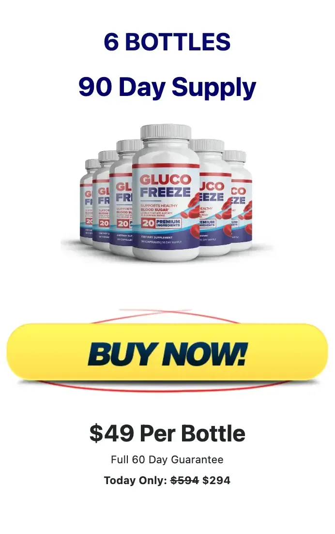 GlucoFreeze 6 Bottles