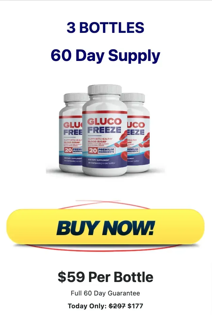 GlucoFreeze 3 Bottles