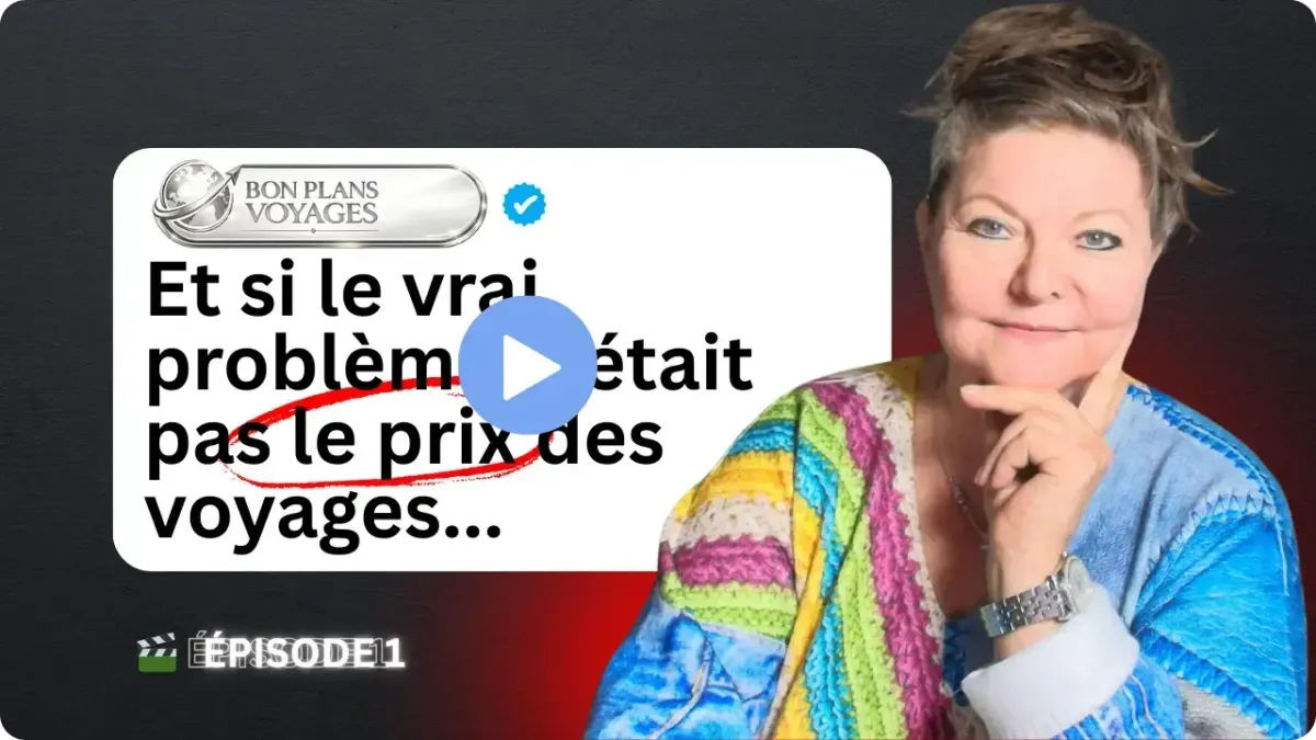 Miniature vidéo Bons Plans Voyages avec Annemarie Andrey expliquant comment payer ses voyages moins cher et voyager plus intelligemment