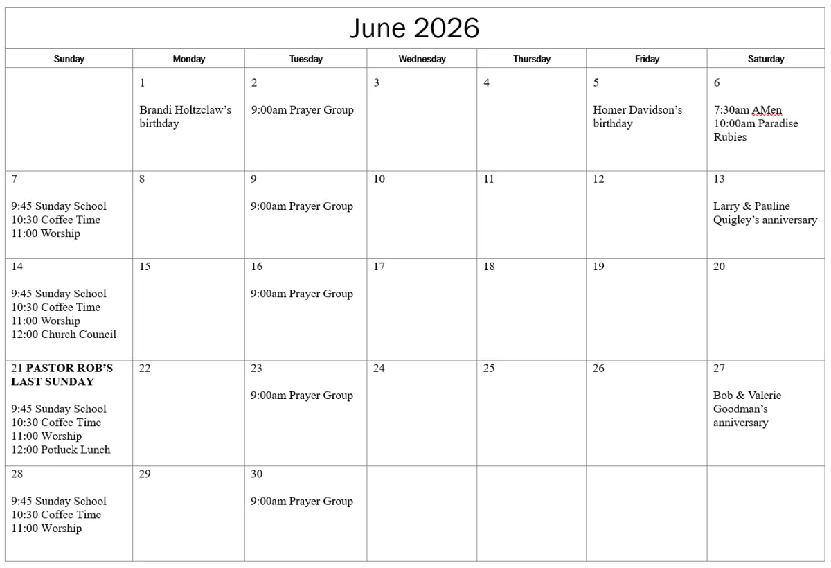 current calendar with events scheduled