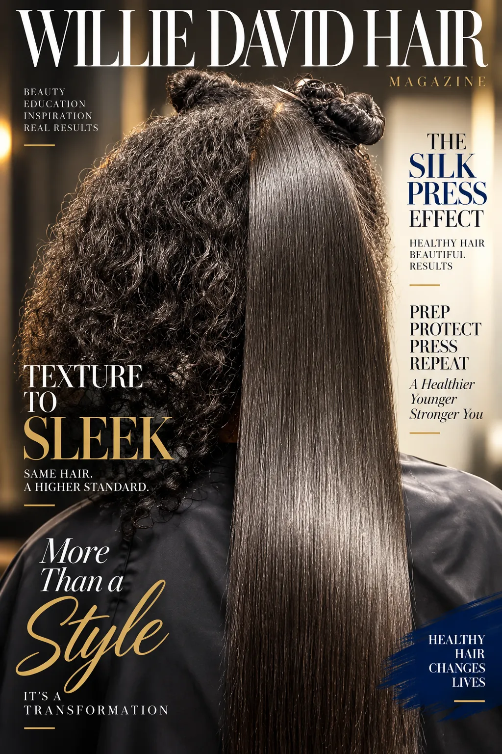 Frizz-free SilkOut Silk Press on natural hair – Willie David Hair Miami