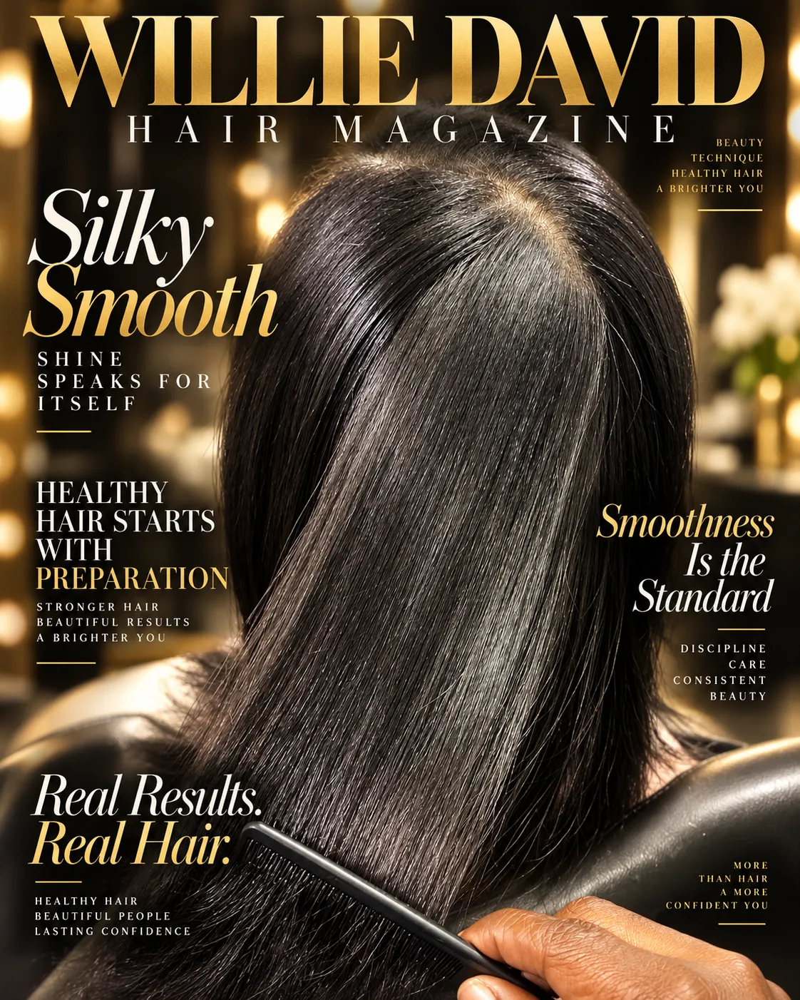 Frizz-free SilkOut Silk Press on natural hair – Willie David Hair Miami