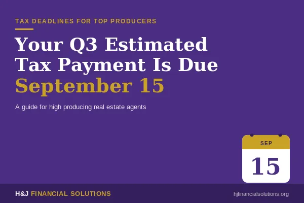 Estimated Tax Payment-Sept 15