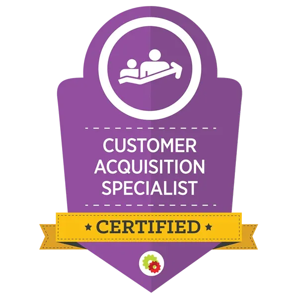 Certified Customer Acquisition Specialist badge