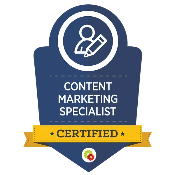 Certified Content Marketing Specialist badge