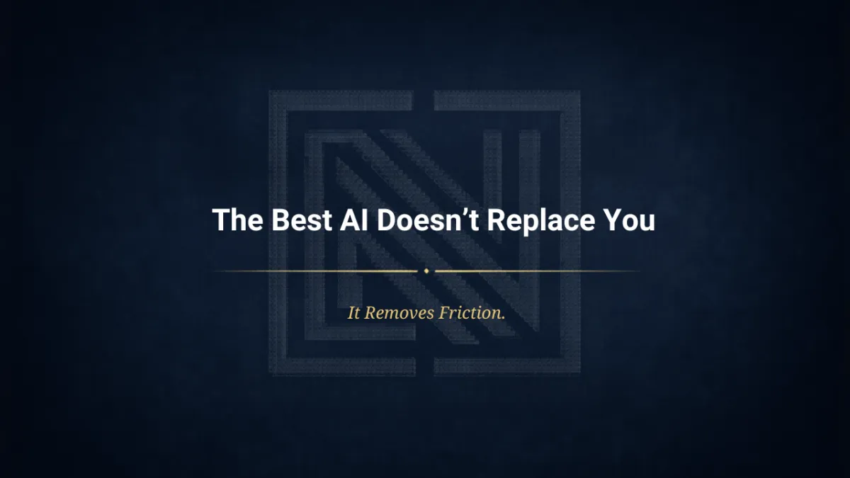 AI works best when it removes friction, not humans. This post explores how to position AI as support, not replacement, in real business workflows.