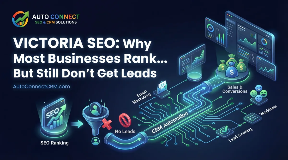 Local SEO case study image showing an auto repair shop improving Google Maps visibility, search rankings, and inbound calls through a structured Victoria SEO strategy