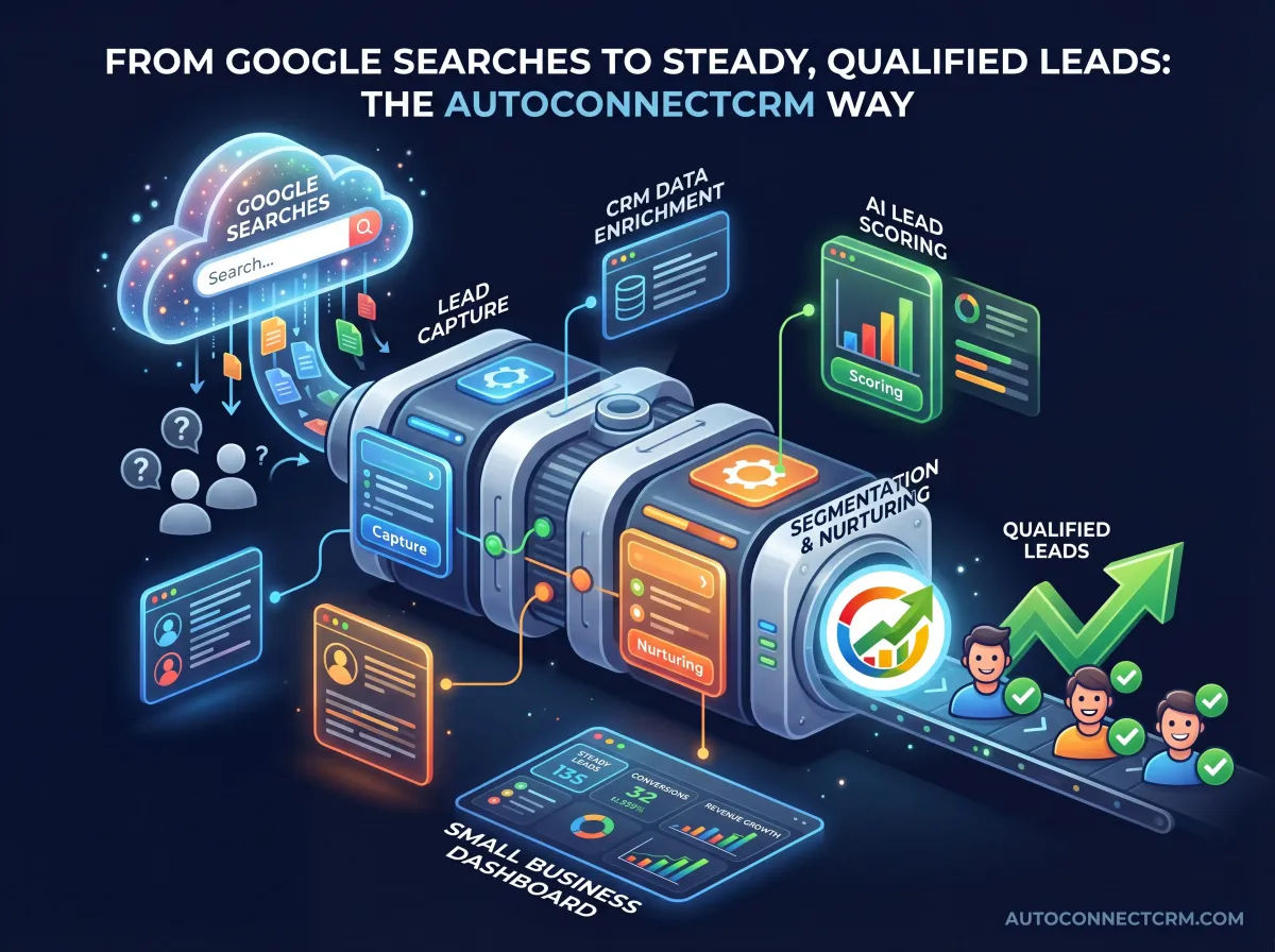 SEO system turning Google searches into qualified leads, conversions, and steady business growth pipeline