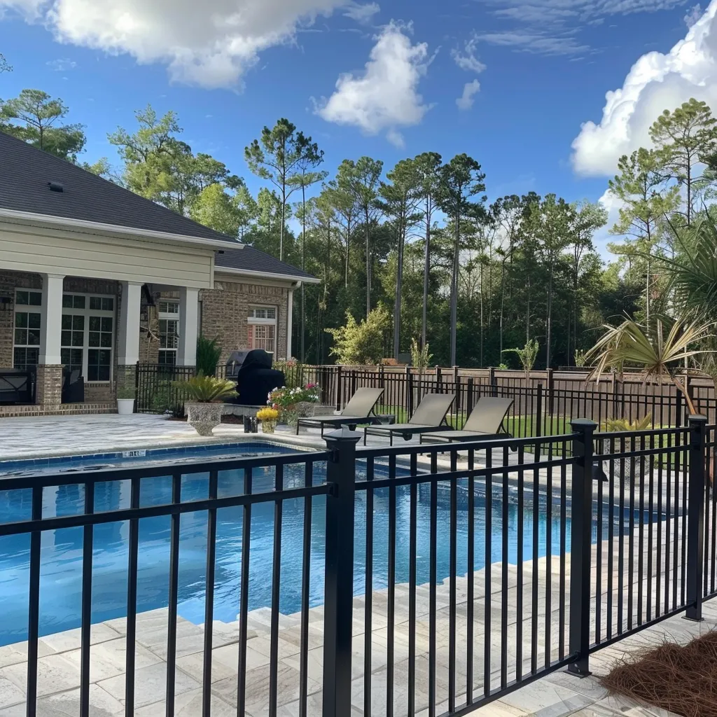 new metal pool fence Valdosta Ga