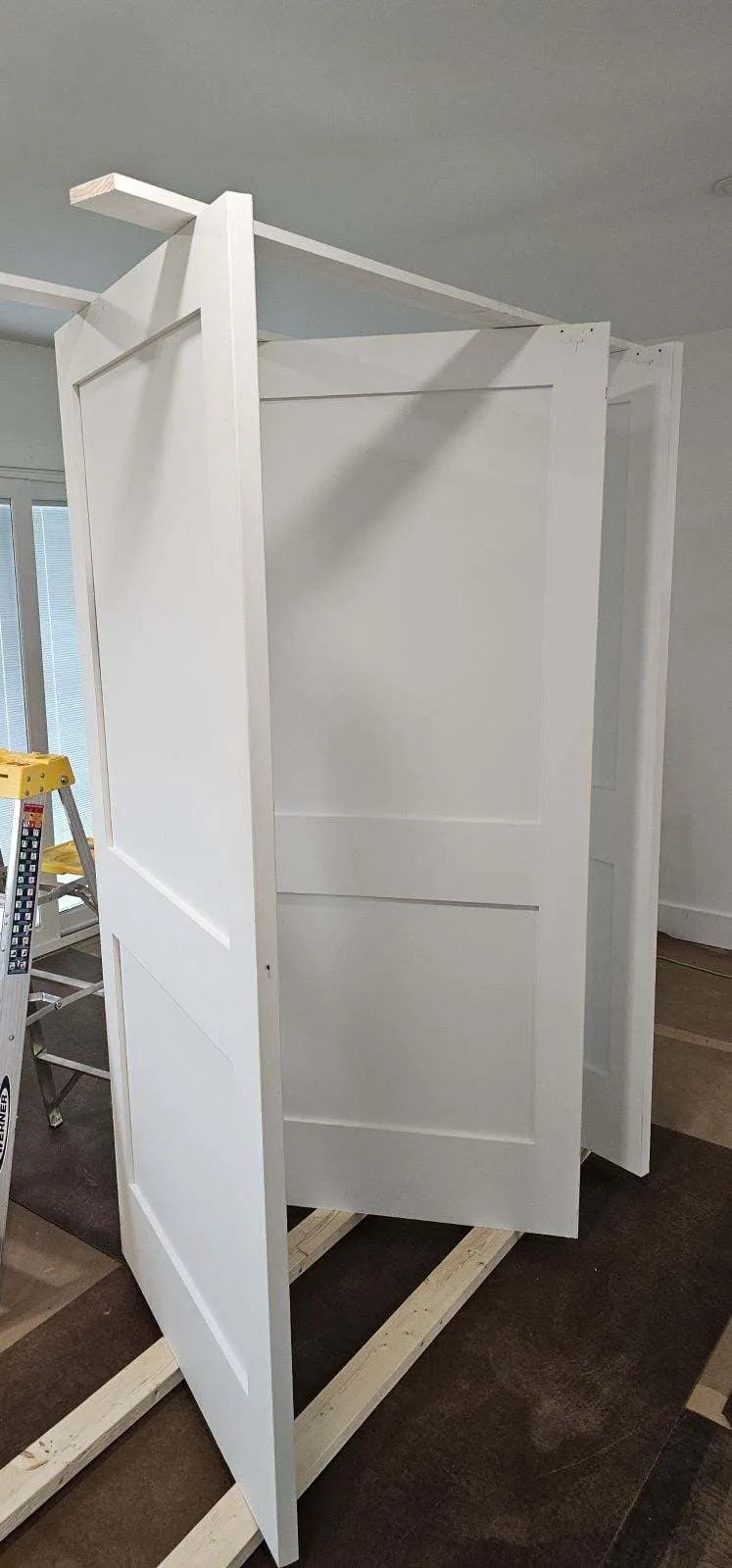 Interior wall and trim after painting