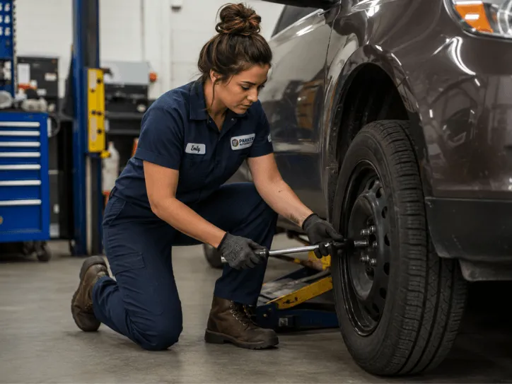 Female Service Technician 