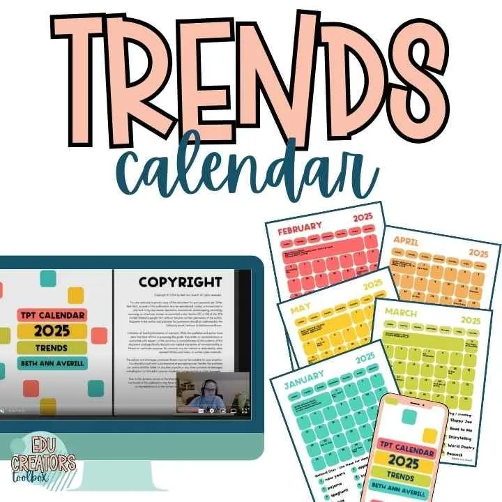 Trends Calendar for Teachers Pay Teachers Sellers 