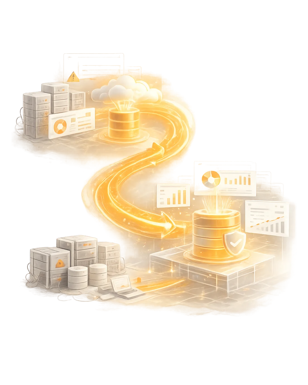Legacy business intelligence modernisation and reporting transformation.