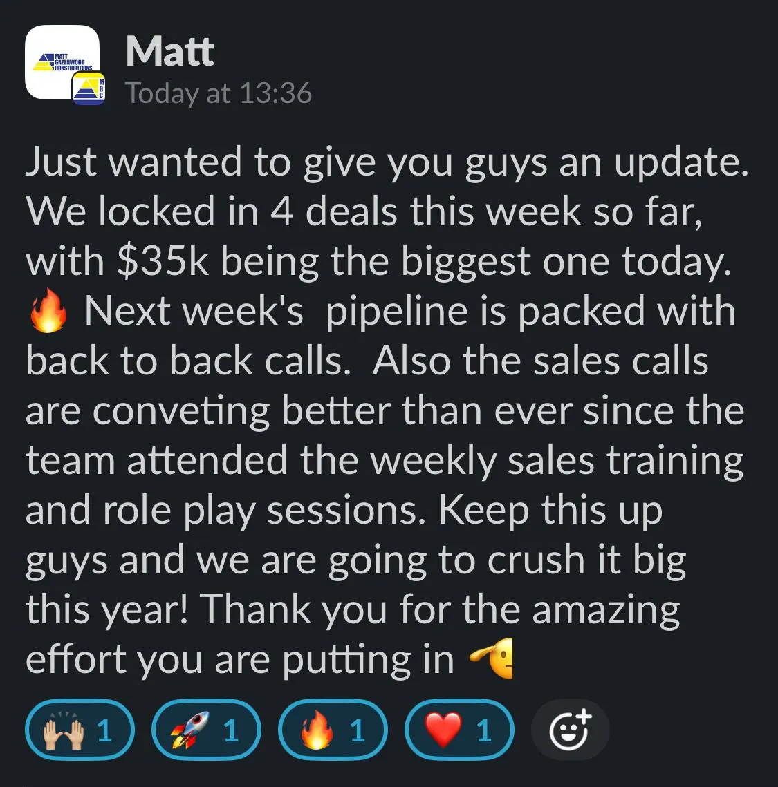 Contractor social proof screenshot 01
