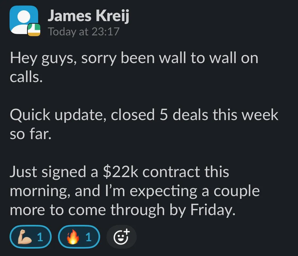 Contractor social proof screenshot 02